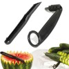 Kitchen Spiral and V-Shaped Tools Set,Potato Cucumber Vegetables Spiral Cutter,Rolling