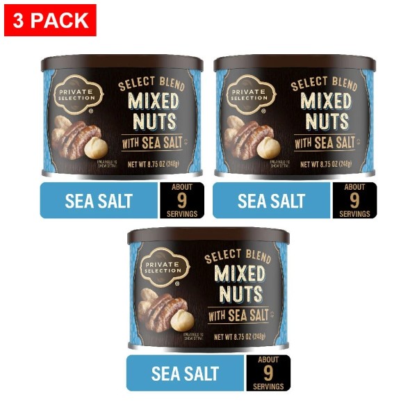 Private Selection Sea Salted Mixed Nuts 8.75 oz - Pack