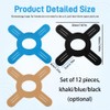CAVLA 12pcs Precut Kinesiology Tape for Knees,Breathable Precut Sports Athletic