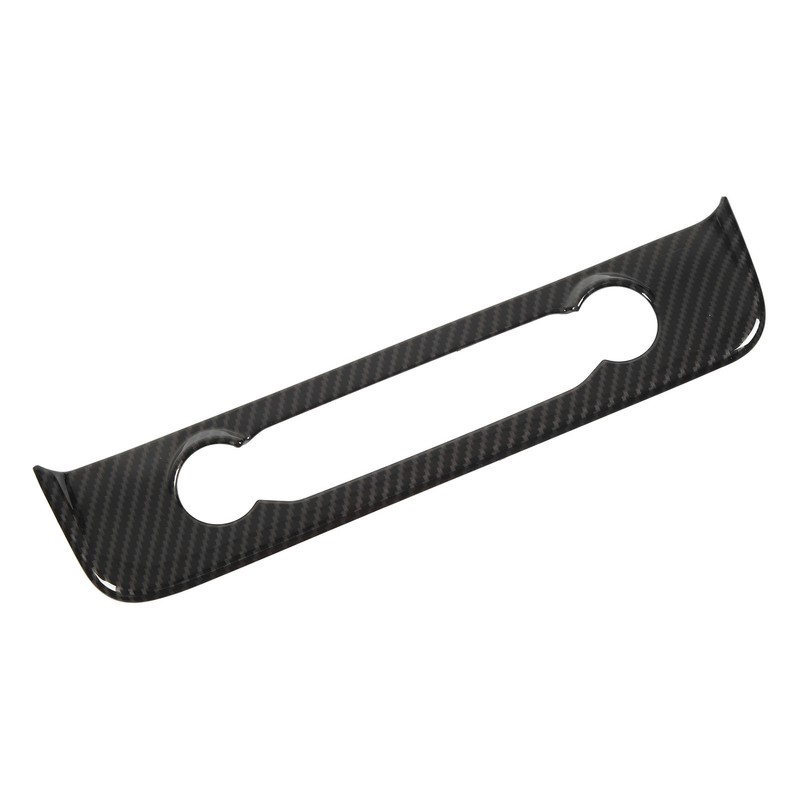 Multimedia Control Knob Cover Trims Carbon Fiber Style Replacement for