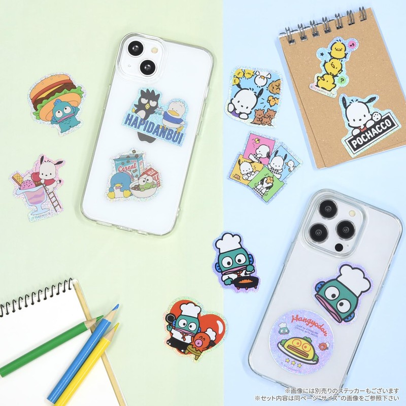 Gourmandies Sanrio Characters Mobile Sticker Pochacco SANG-390PC