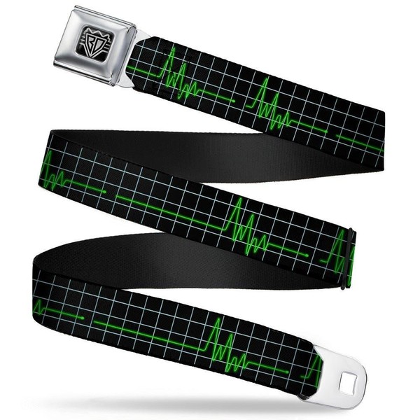 Buckle Down W30621 - Cinturón de seguridad para hombre, Flatline,