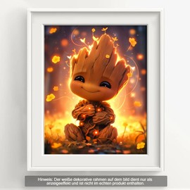 AG.AIIEU Paint by Numbers for Adults and Children, DIY Hand-Painted Beginners Oil Painting Set - Paint by Numbers with 3 - Brushes and Acrylic Paint Canvas Kit