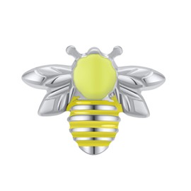 ZOCOYUU Bumble Bee Stud Earrings for Women, Bee Jewellery Gifts for Girls (Silver)