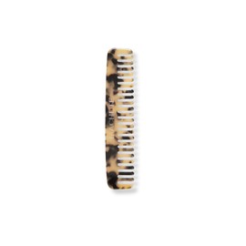 MACHETE No. 3 Comb Wide Tooth Comb Handmade Styling Comb - Hair Styling, Fine Dressing Comb and Detangling Comb for Women and Men (Blonde Tortoise)