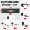 ZICANYCO Garage Tool Organizer Wall Mount 96 inches with 18