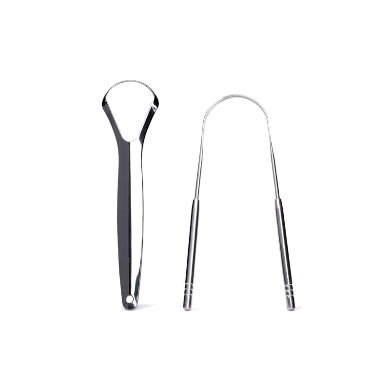 MalaMed | 2 Stück Zungenschaber, 1 x U-Form & 1