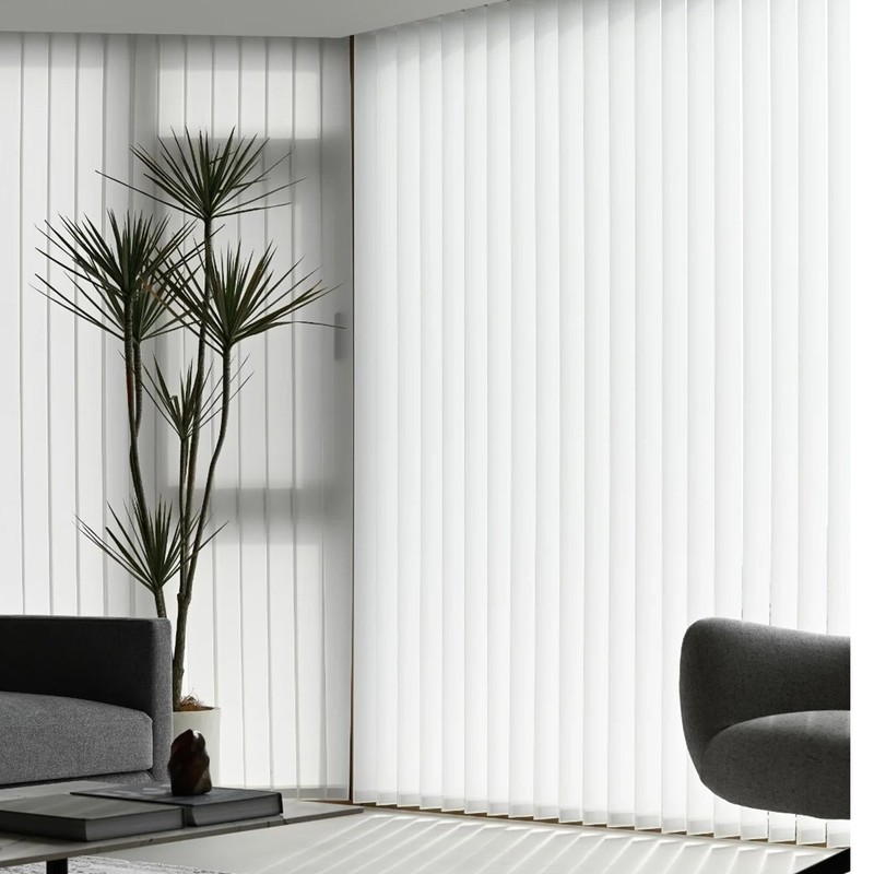 5 Pack 82.5" Vertical Replacement Blinds PVC Vertical Window Blinds