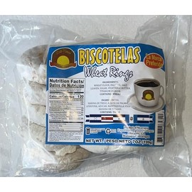 Biscotelas Wheat Rings, Traditional Nicaraguan Cookies, 7 oz, Product of Nicaragua