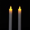 Wondise White Flameless Taper Candles Battery Operated with Remote and