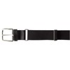 Champro Elastic Baseball Belt with 1.5-Inch Synthetic Leather Tab (Black, 24-48-Inch)