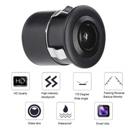 Mini CCTV Camera for Car,Tangxi HD Camera with 170° Wide Viewing Angle,IP66 Waterproof Car Front/Rear View Camera,Black