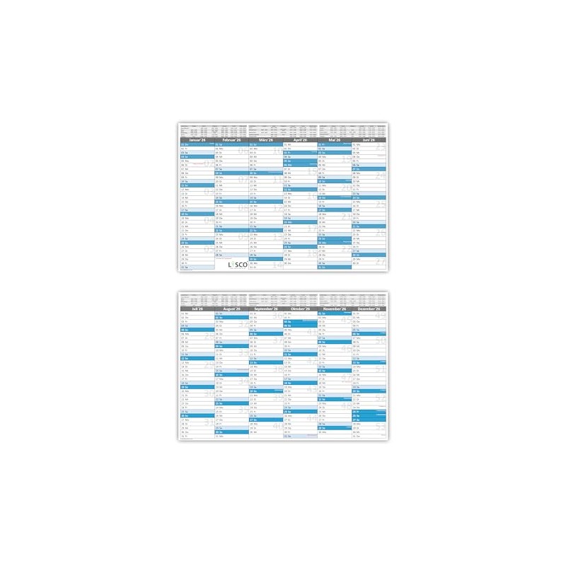 Blackboard Calendar DIN A4 2026 (Pack of 5) Format (210