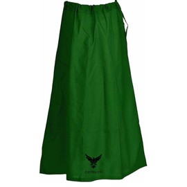 Indian Women Saree/Sari Patticoat Underskirt Cotton Stitched Adjustable Waist Lining Skirt (US, Alpha, One Size, Regular, Regular, Green)