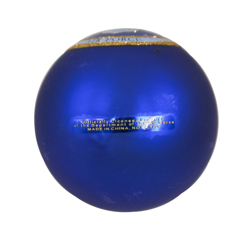 Kurt Adler AF4142 Glass U.S. Air Force Ball Ornament, 80mm