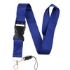 MOODKEY 1PC Wide Neck Lanyard Detachable Solid Color Lanyard Badge