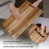 YSTKC Acacia Wood Cutting Board with Hand Grip 15" x