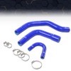 PIT66 Silicone Radiator Hose Kit Compatible with 1972-1981 Jeep AMC