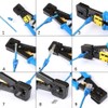 RJ45 Crimp Tool with Cat6 Pass through Shielded/transparent Connectors 20PCS