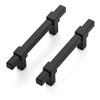 Ravinte Decor 30 Pack Black Cabinet Handles - 3" Hole