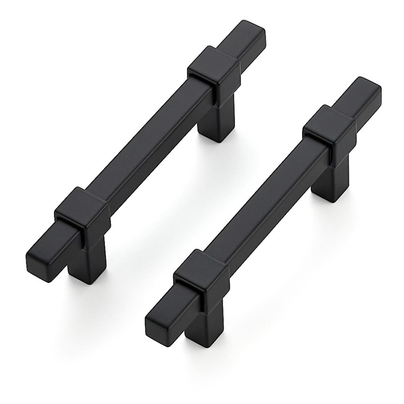 Ravinte Decor 30 Pack Black Cabinet Handles - 3" Hole