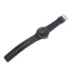 Waterproof Quartz Watch with Rubber Strap Adjustable 3 Hands Easy