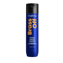 Matrix Brass Off Shampoo | Shampoo matizador azul para neutralizar reflejos naranjas no deseados en cabello castaño 300ml
