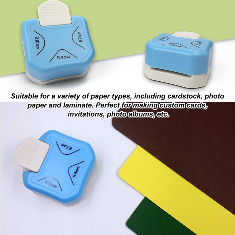 3-in-1 Corner Rounder, Hole Punch, 3-Way Craft Punch for Paper,