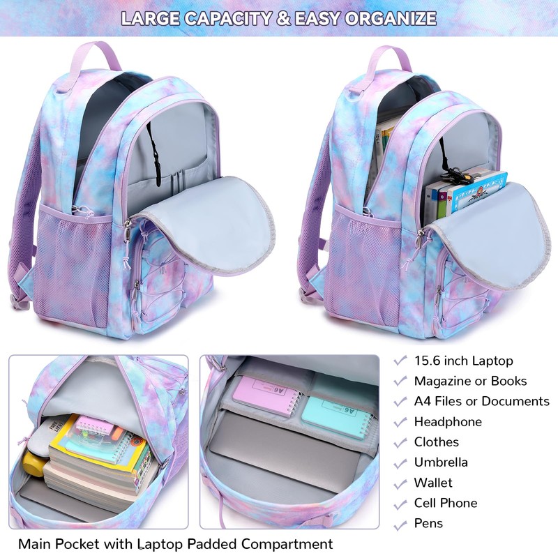Lohol Lightweight School Backpack for Girls Boys Kids School Bag