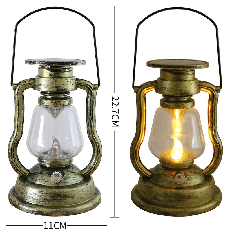 Outdoor Hanging Solar Lights Solar Powered Retro Lanterns Bright Landscape