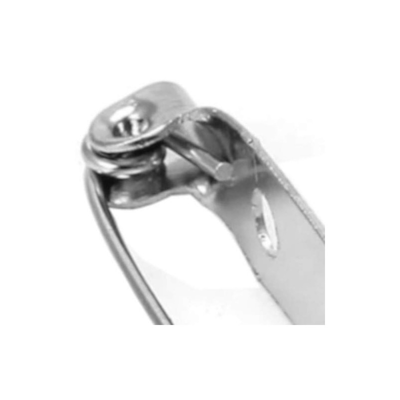 20 x Silver 45mm Metal Brooch Pins for Jewellery Making