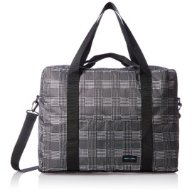 Hapitas Folding 3-Way Boston Bag, Large Size, Carry-on Available, Various Patterns, 14.6 gal (38 L), 14.6 inches (37 cm), 1.2 lbs (0.56 kg), glen check black