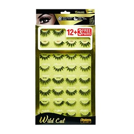 EBIN NEW YORK Cattitude 3D Lash 15 Pair – Wild Cat 3D Lash Super Soft Widen Eyes Seamless & Natural Look