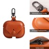 Gipoowaa Leather Case, Compatible with AirPods, Case with Clip, Front