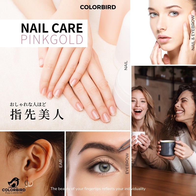 COLORBIRD Nail Care Set, Nail Clippers, Nail Care, Nail File,