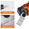 LABOFiC 10Pcs Diamond Oscillating Blades, Flush Cut Grout Oscillating Multi