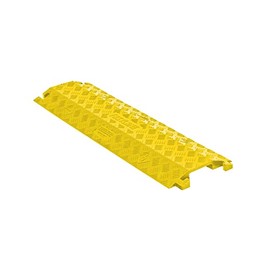 Checkers Safety Products, 1-Channel 4" Fastlane Drop-Over Cable Protector for 1" Cables, Yellow - FL1X4-Y
