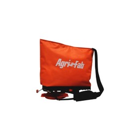 Agri-Fab 45-0639 25 lb. Handheld Bag Seeder Spreader with Waterproof Bag, Enclosed Gears, Adjustable Shoulder Strap, Rear Baffle, Orange