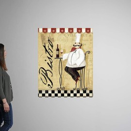 CANVAS ON DEMAND Chef's Break I Wall Decal, Coffee & Tea Artwork