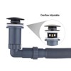 GORDEE P Trap Bathroom Sink Stopper Right-Angle Bottle Trap Complete