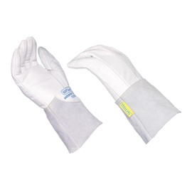Weldas® SOFTouch™ Clute cut top grain cowhide precision welding gloves, Seamless index finger, 10-2036XL, White. (X-Large)