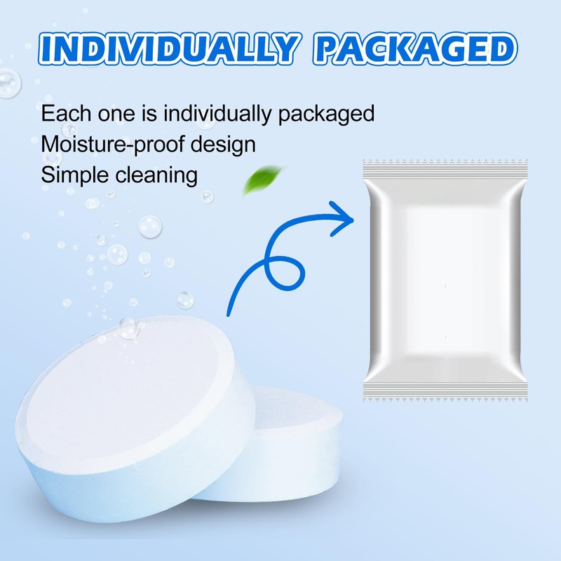 Automatic Toilet Bowl Cleaner Tablets-Fresh Scent,Long-Lasting Cleaning Effectively removes stains