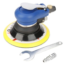 Random Orbital Sander, AT-980 5"/6" Air Random Orbital Sander Round Pneumatic Orbit Polisher Hand Sanding Tool, Air Orbital Sander (5 Inch)