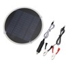 Cryfokt Round Solar Cell Panel, 12V Portable Round Solar Panel