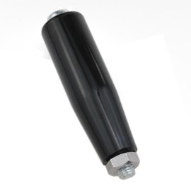 Meuey Lyot Black M10 revolving Handles Trailer Crank Hand Wheel with Nuts Threaded Handle for Furniture Repair, lathes, fixtures, Fences, Machinery and Equipment 2PCS