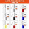 2200PCS Hexagonal Ferrule Crimping Tool Kit –Amliber AWG30-5 Self-Adjusting Wire