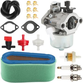 ZAMDOE Carburetor 699831 694941 for Briggs & Stratton 283702 283707 284702 284707 284777 286702 286707 289702 289707 28D702 28D707 28M706 Lawn Mower Engines, with Air Filter Spark Plugs Fuel Filter