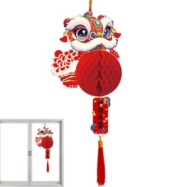 Chinese New Year Lanterns - Year of The Snake Ornaments - Spring Festival Pendants, Traditional Year of The Snake Ornaments for Lunar New Year