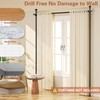 Room Divider No Drilling Curtain Rod Wall Divider for Room