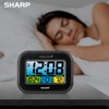 Digital Alarm Clock with LCD Display – Always-On Backlight, Adjustable